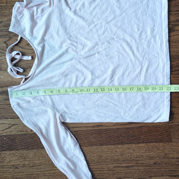 J. Crew Light Pink Tie-Back 3/4 Sleeve Top - Picture 8 of 8